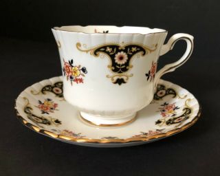 Rare Royal Stafford Bone China Cup And Saucer,  Gold Trim,  Made In England