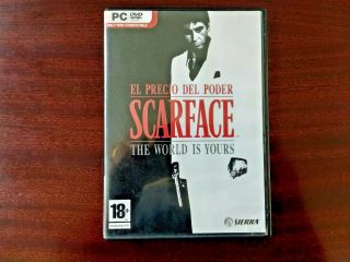 Scarface: The World Is Yours Pc (cd - Rom) Dvd Box.  Rare