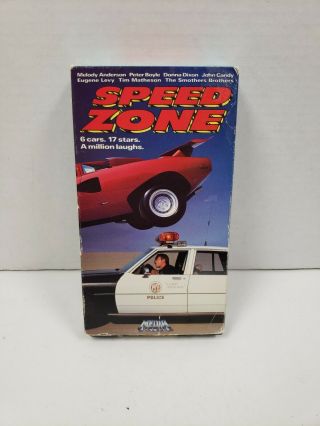 Speed Zone Vhs Media Comedy Rare 80s Comedy Not On Dvd John Candy Eugene Levy
