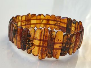 Rare Vintage Antique Baltic Amber Beads Bracelet 11,  19 Gr