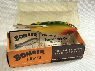 2 - Vintage Bomber Fishing Lures Pre - UPC Water Dog and Bomber Never Fished 2