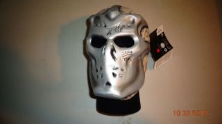 Kane Hodder Signed Jason X Latex Mask Rare Voorhees With