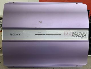 Old School Sony Xm - 1002hx 2 Channel Amplifier,  Rare,  Amp,  Vintage,  Sq,  Purple,  1 Ohm