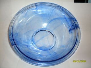 Pyrex Blue Lagoon Mixing Nesting Bowl Cobalt Swirl Rare 2.  5 Qt 325
