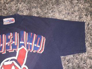 Vintage Chalk Line 1997 Cleveland Indians Chief Wahoo T - Shirt Youth Size XL RARE 3