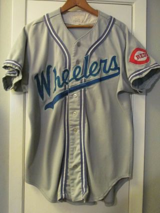 Vintage Game Worn Wilson Minor League Baseball Jersey Charleston Wheelers Rare