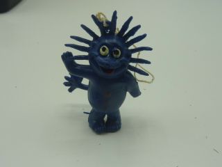 Vintage Imperial Cuddly Wuddly Rubber Pvc Key Chain Charm Monster 1980s Toy Rare