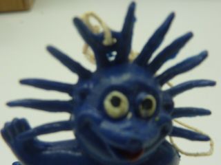 Vintage Imperial Cuddly Wuddly Rubber PVC Key Chain Charm Monster 1980s Toy Rare 2