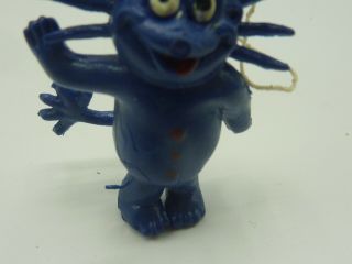 Vintage Imperial Cuddly Wuddly Rubber PVC Key Chain Charm Monster 1980s Toy Rare 3