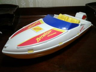 Rare Vintage 1994 Barbie Baywatch Lifeguard Rescue Boat Beach Toy