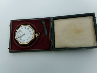 Pocket Watch Elgin 12 - s,  17 - jewel Running 18 hours, 2