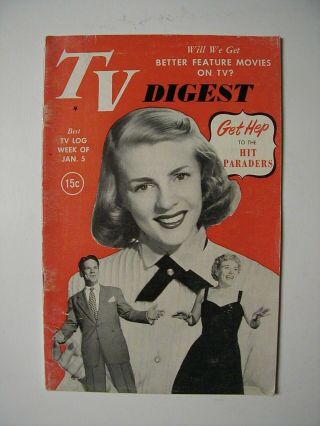 Jan 5 1952 Tv Digest Guide Your Hit Parade Ed Mcmahon Lucille Ball Sammy Kaye