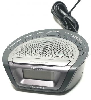 Sony Am/fm Clock Radio Icf - C263 Digital Tuner Dream Machine,