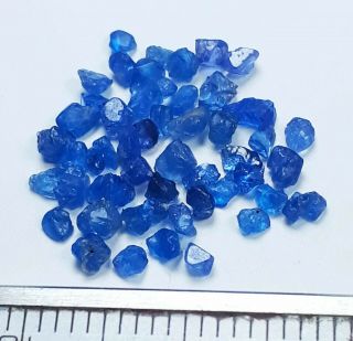 Rare Color Never Seen Before Neon Cobalt Blue Spinel Crystals Specimen
