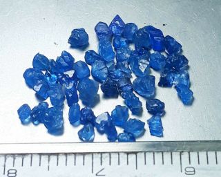 Rare Color NEVER SEEN BEFORE Neon Cobalt Blue Spinel Crystals Specimen 2