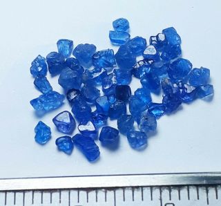 Rare Color NEVER SEEN BEFORE Neon Cobalt Blue Spinel Crystals Specimen 3