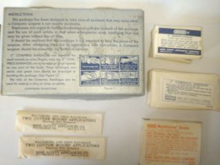 Vintage Msa First Aid Kit For Baltimore And Ohio Railroad B&o With Contents Rare