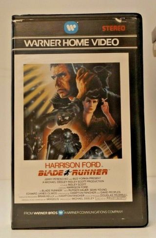 Blade Runner Rare Uk Pal Vhs (1983) Whv Harrison Ford Rutger Hauer Ridley Scott