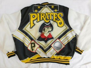 Vintage Pittsburgh Pirates Chalk Line Fanimation Jacket Usa - Size Xl - 90s Rare
