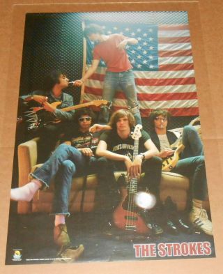 The Strokes 2002 Poster 34x22 Rare (flag)