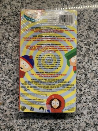 OOP RARE South Park: Bigger,  Longer & Uncut (1999,  VHS) 2
