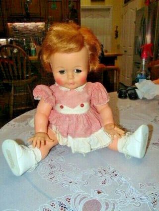 Vintage Kissy Doll.  23 ".  Ideal Toy Corp - Sleep Eyes Outfit 1961