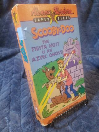 Rare Hanna Barbera Scooby - Doo The Fiesta Host Is An Aztec Ghost Vhs 1990