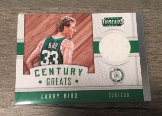 Larry Bird Game Worn Jersey Card Very Rare Limited Edition Made Boston Celtics