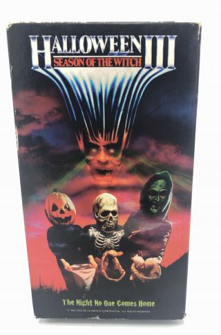 Halloween Iii 3: Season Of The Witch (vhs) Goodtimes Horror Rare Cover Art Oop