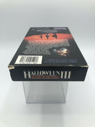 Halloween III 3: Season of the Witch (VHS) Goodtimes Horror Rare Cover Art Oop 3
