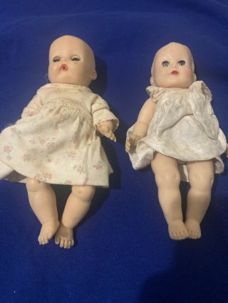 2 Vintage Dolls 1950s 1960’s Vogue Ginnette (ginny Sister) Baby Doll Other Rare