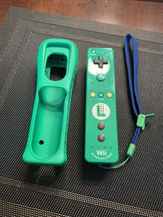 Rare Nintendo Brand Wii/u Luigi Remote - Motion Plus Controller - Fast