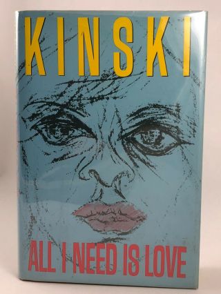 Klaus Kinski All I Need Is Love Book Autobiography Random House Very Rare