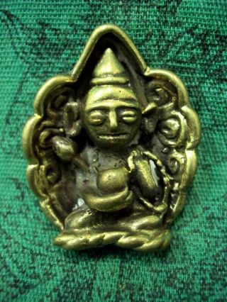 Phra Upakut Khmer Yantra Figure Talisman Statue Buddhist Monk Thai Buddha Amulet