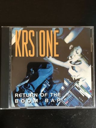 Krs - One : Return Of The Boom Bap (cd,  1993,  Jive) Rare,  Hip Hop,  Rap