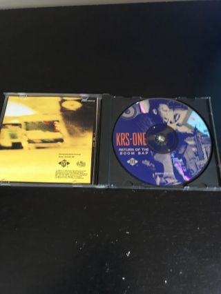 KRS - One : Return of the Boom Bap (CD,  1993,  Jive) RARE,  Hip Hop,  Rap 3