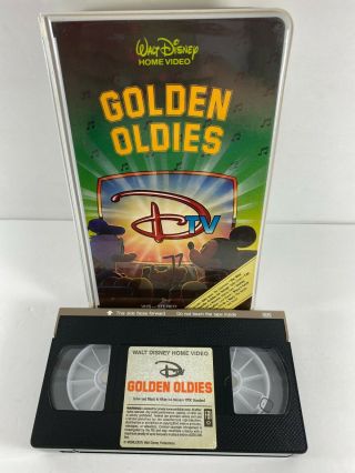 Walt Disney Dtv Golden Oldies (vhs,  1984) Animated Music Videos Clamshell Rare
