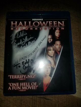 Halloween Resurrection Blu Ray Rare Out Of Print Signed Bard Loree Thomas Ian