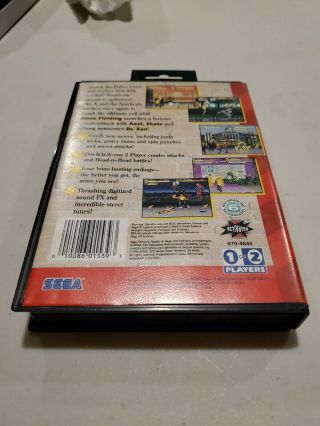 RARE Streets Of Rage 3 (Sega Genesis) w/ Box 3