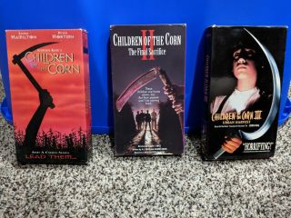 Children Of The Corn 1,  2,  3,  4,  5,  6 Vhs - Oop Rare