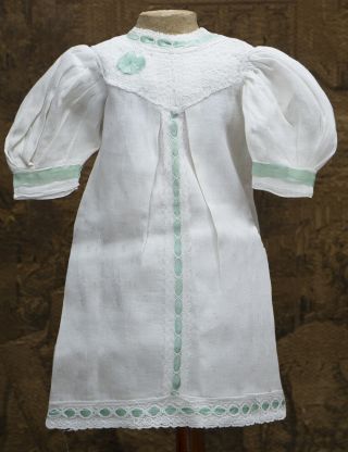 Antique French Factory Presentation Chemise For Jumeau Bru Bebe Doll 21 - 22 "