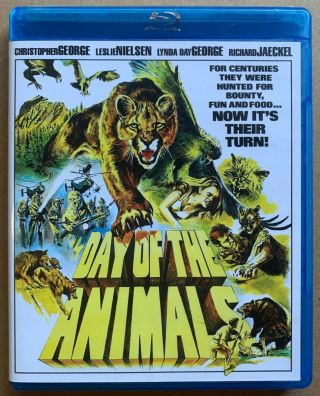 Day Of The Animals - Blu - Ray - Scorpion Releasing Leslie Nielson Oop Rare
