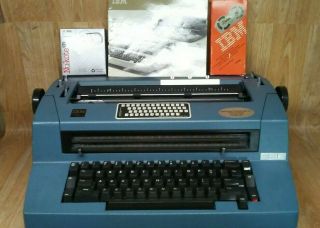 Vintage Ibm Correcting Selectric Iii 3 Electric Typewriter Rare Blue