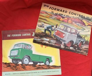Antique 1958 Jeep Brochures For " Forward Control " Fc - 150 4 Wheel Drive Posters