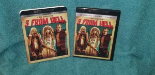 Three From Hell (4k Uhd,  Blu - Ray 2019,  2 - Disc Set) Like,  Rare Oop Slipcover