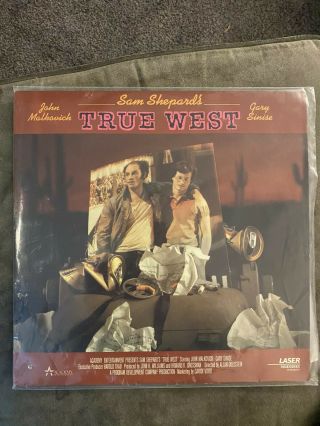 True West Laserdisc Sam Shepard Gary Sinise John Malkovich Rare Ld Not On Dvd