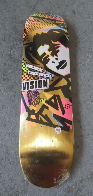 Very Rare Vintage Vision NOS skateboard Mark Gonzales Blind Limited GOLD FOIL 2