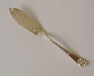 Ornately Engraved & Embossed Sterling Silver Small Butter Knife Sheffield 1904