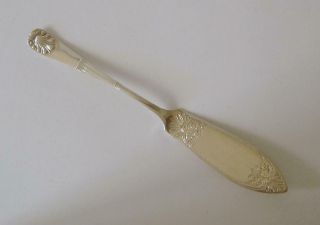 Ornately Engraved & Embossed Sterling Silver Small Butter Knife Sheffield 1904 2