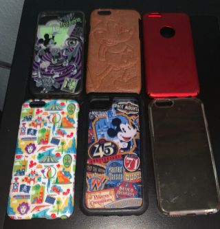 Iphone 6/6s/7/8 Cases (4 Rare Disneyland/world Cases)